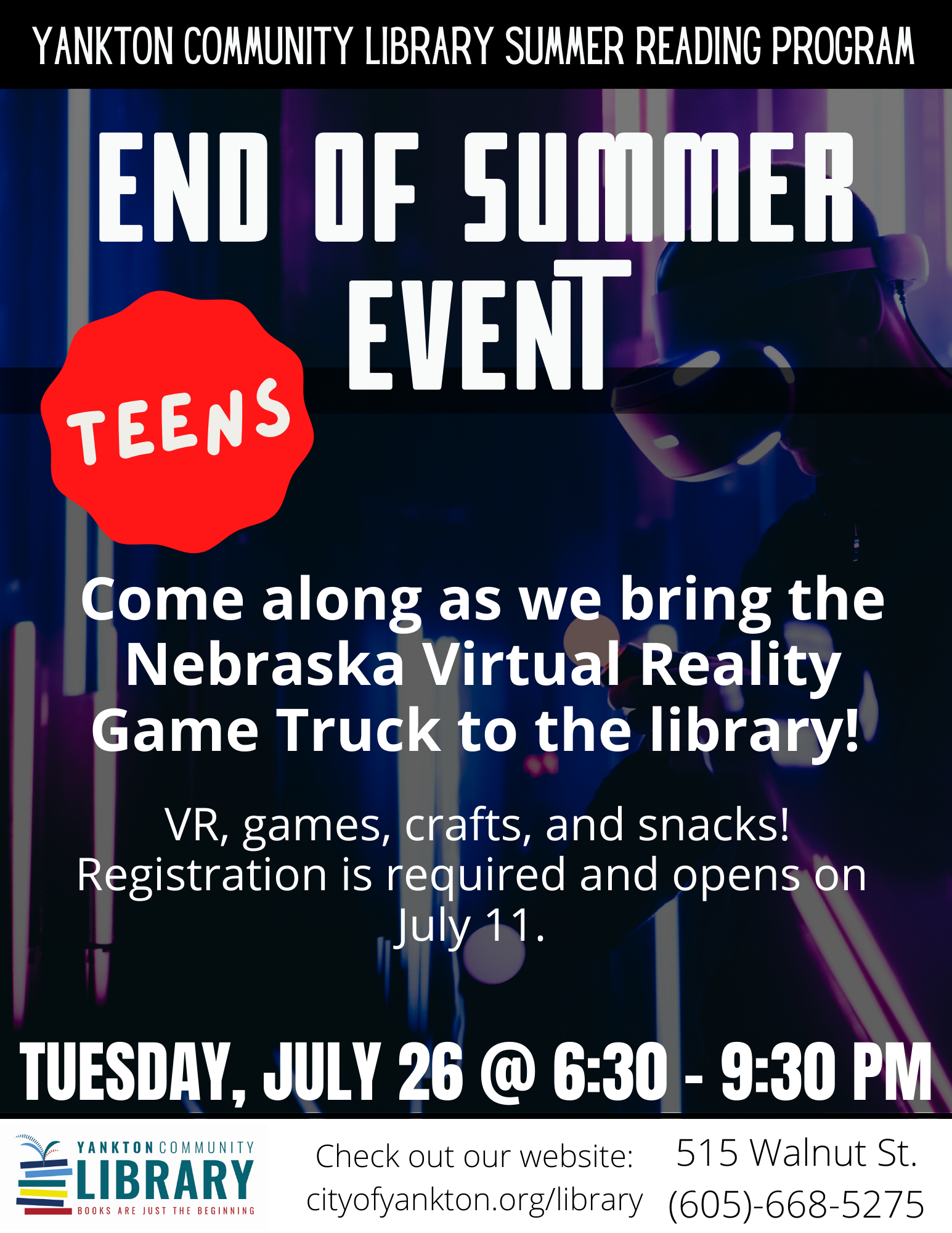 Teen End of Summer Event