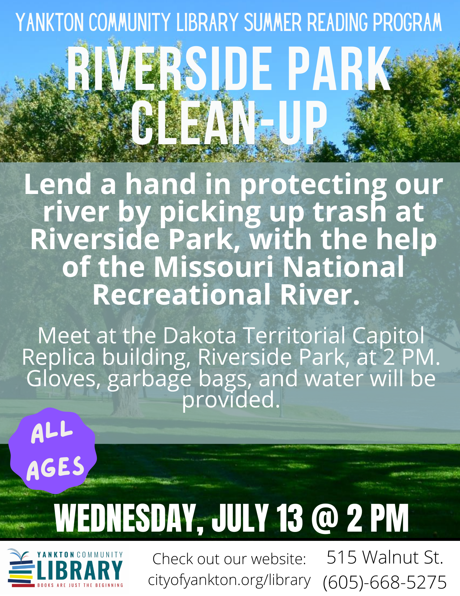 Riverside Park Clean Up Event